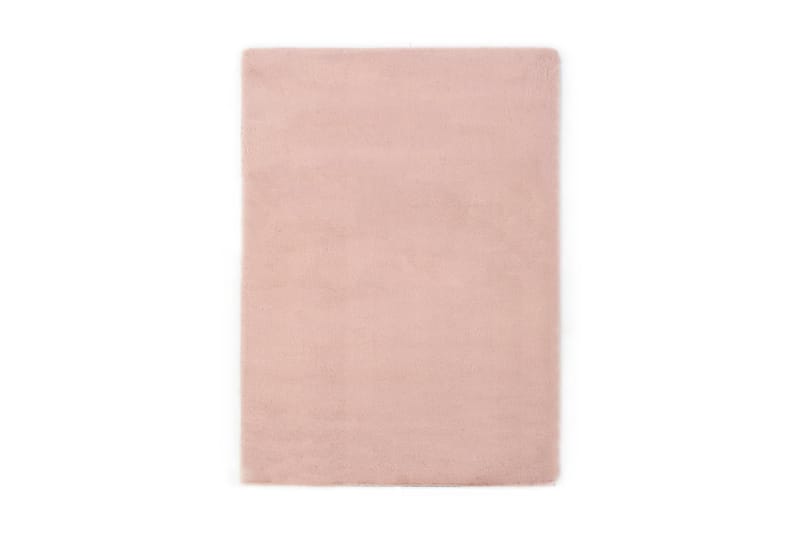 Teppe 160x230 cm kunstig kaninskinn gammelrosa - Rosa - Tekstiler - Tepper & Matter - Utendørstepper - Plasttepper