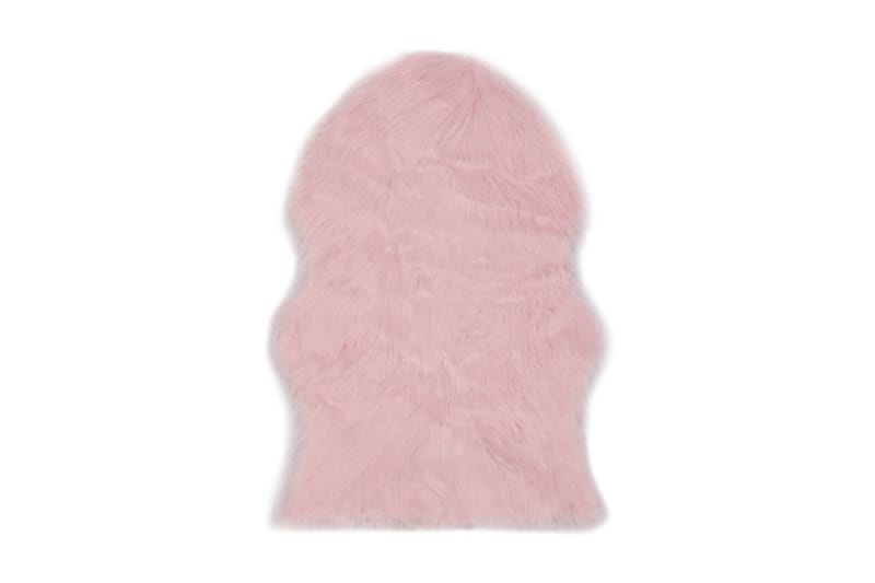 Teppe 60x90 cm kunstig saueskinn rosa - Rosa - Tekstiler - Tepper & Matter - Skinn & pelstepper