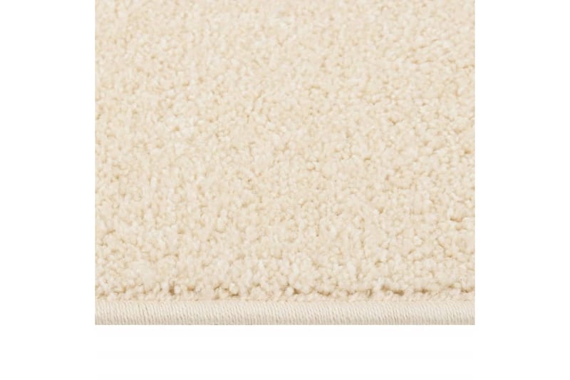 Teppe med kort luv 140x200 cm kremhvit - Krem - Tekstiler - Tepper & Matter - Utendørstepper - Plasttepper