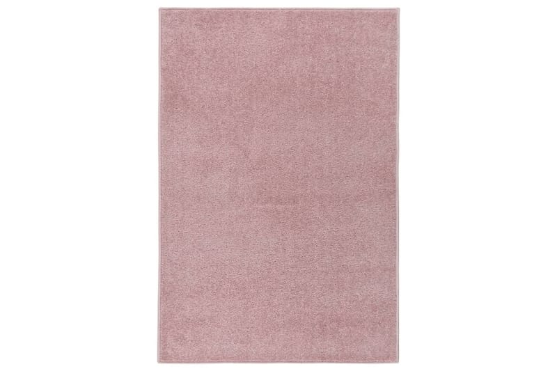 Teppe med kort luv 200x290 cm rosa - Rosa - Tekstiler - Tepper & Matter - Utendørstepper - Plasttepper