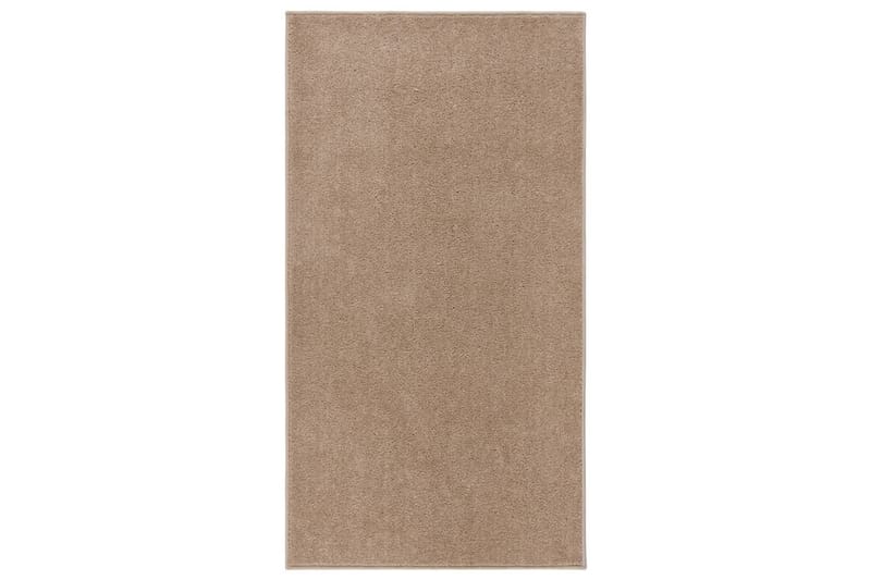 Teppe med kort luv 80x150 cm brun - Brun - Tekstiler - Tepper & Matter - Utendørstepper