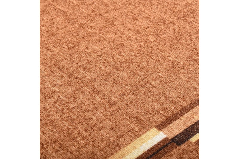 Teppeløper 100x150 cm sklisikker brun - Brun - Tekstiler - Tepper & Matter - Utendørstepper - Plasttepper