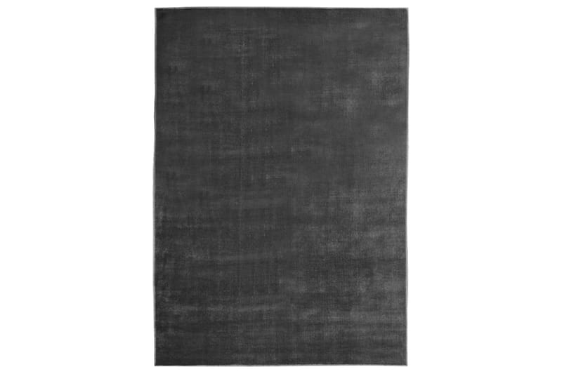 Vaskbart og sammenleggbart teppe 140x200 cm polyester - Antrasittgrå - Tekstiler - Tepper & Matter - Utendørstepper - Plasttepper