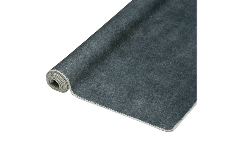 Vaskbart og sammenleggbart teppe 180x270 cm grå polyester - Grå - Tekstiler - Tepper & Matter - Utendørstepper - Plasttepper