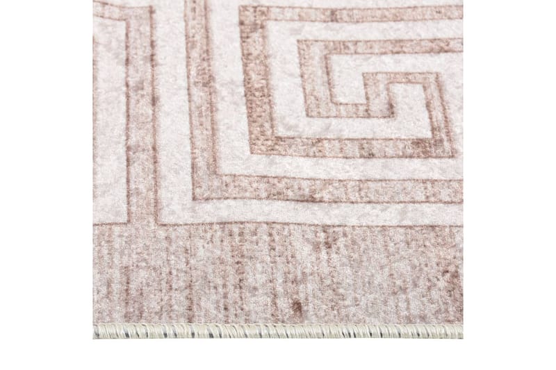 Vaskbart teppe 120x180 cm beige sklisikker - Beige - Tekstiler - Tepper & Matter - Utendørstepper