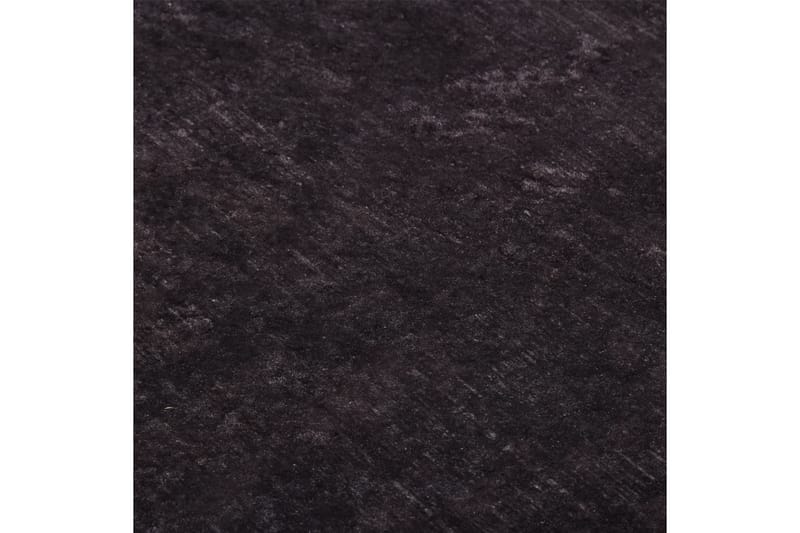 Vaskbart teppe 120x180 cm svart og gull sklisikker - Flerfarget - Tekstiler - Tepper & Matter - Utendørstepper - Plasttepper