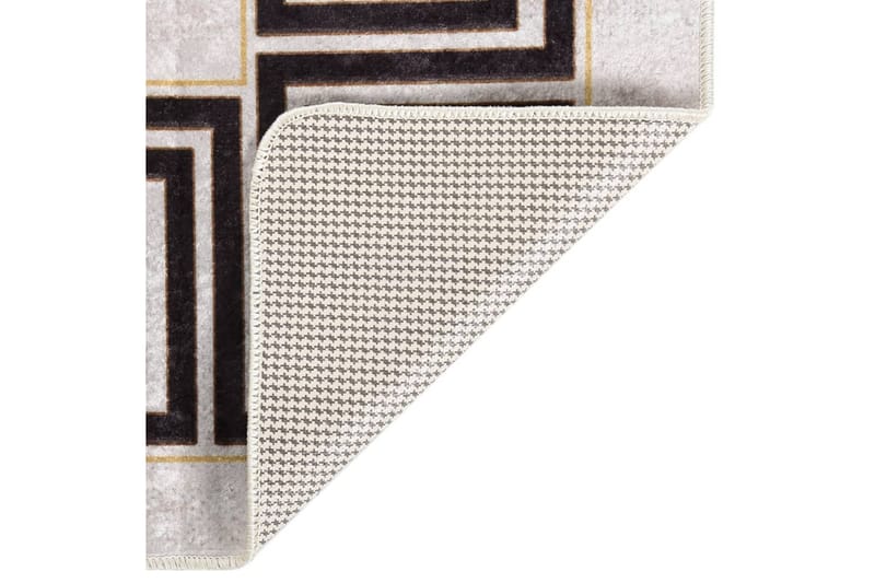 Vaskbart teppe 160x230 cm lys beige sklisikker - Beige - Tekstiler - Tepper & Matter - Utendørstepper - Plasttepper