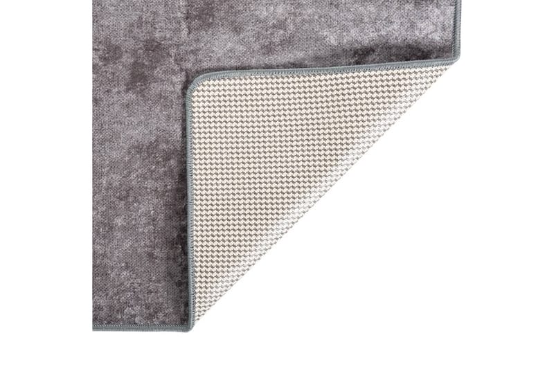 Vaskbart teppe 80x150 cm sklisikker grå - Grå - Tekstiler - Tepper & Matter - Utendørstepper - Plasttepper