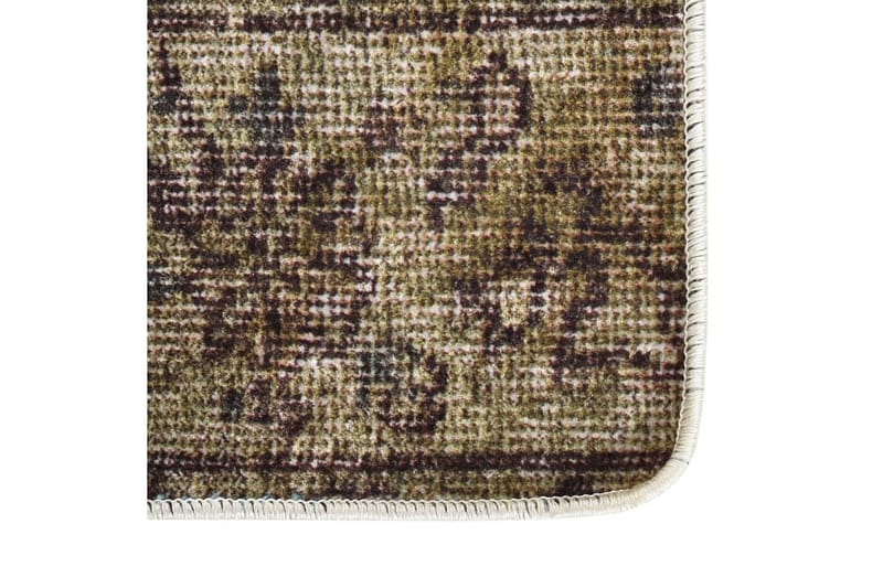 Vaskbart teppe med lappemønster 80x150 cm sklisikker - Flerfarget - Tekstiler - Tepper & Matter - Utendørstepper - Plasttepper