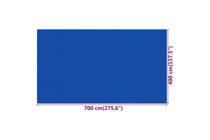 Teltteppe 400x700 cm blå HDPE - Tekstiler - Tepper & Matter - Utendørstepper - Teltmatte