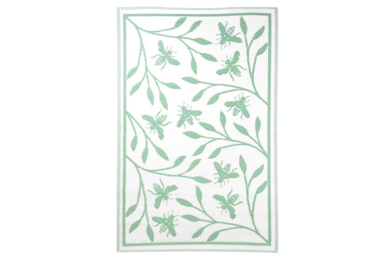 Esschert Design Utendørs teppe 182x122 cm biemønster - grønn - Tekstiler - Tepper & Matter - Utendørstepper