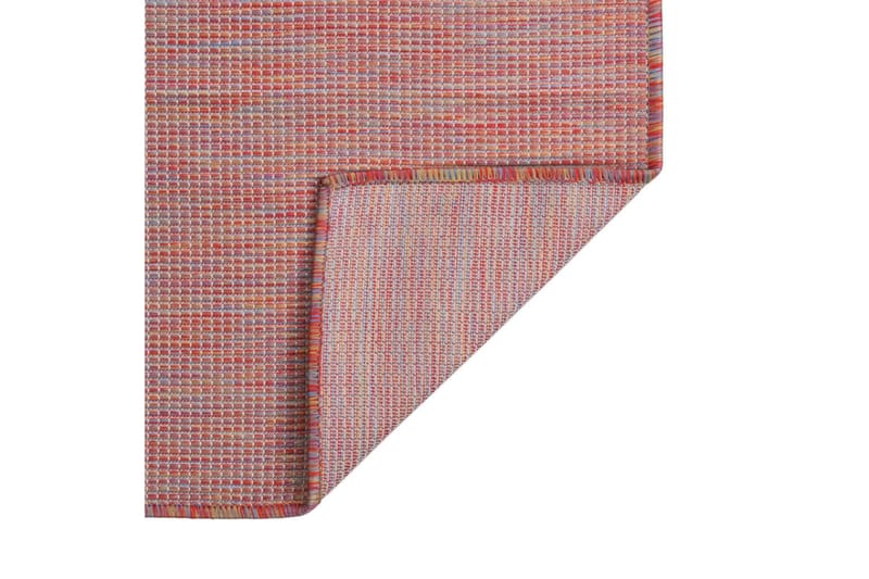 Utendørs flatvevd teppe 100x200 cm rød - Rød - Tekstiler - Tepper & Matter - Utendørstepper
