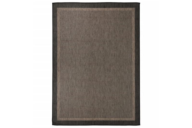 Utendørs flatvevd teppe 120x170 cm mørkebrun - Brun - Tekstiler - Tepper & Matter - Utendørstepper