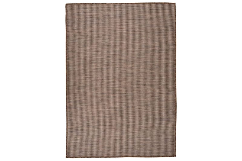 Utendørs flatvevd teppe 140x200 cm brun - Brun - Tekstiler - Tepper & Matter - Utendørstepper