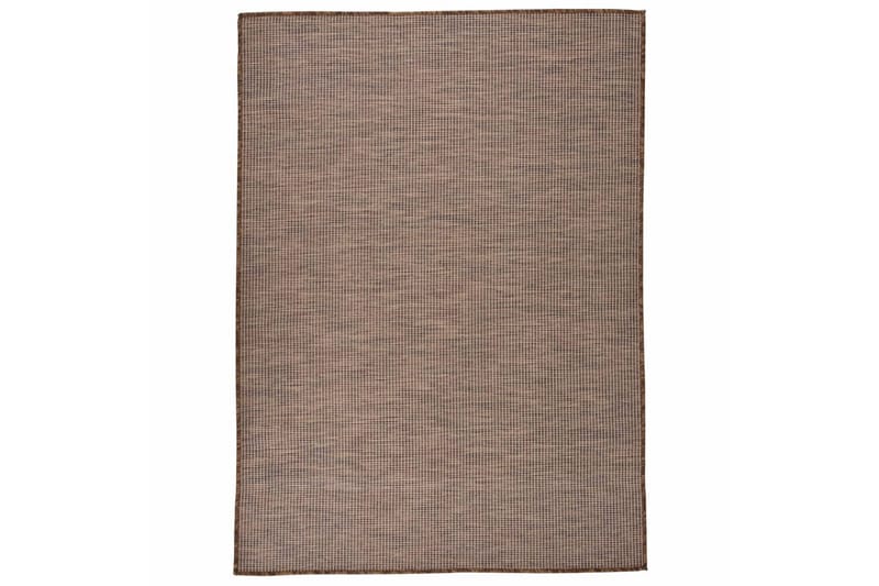 Utendørs flatvevd teppe 200x280 cm brun - Brun - Tekstiler - Tepper & Matter - Utendørstepper