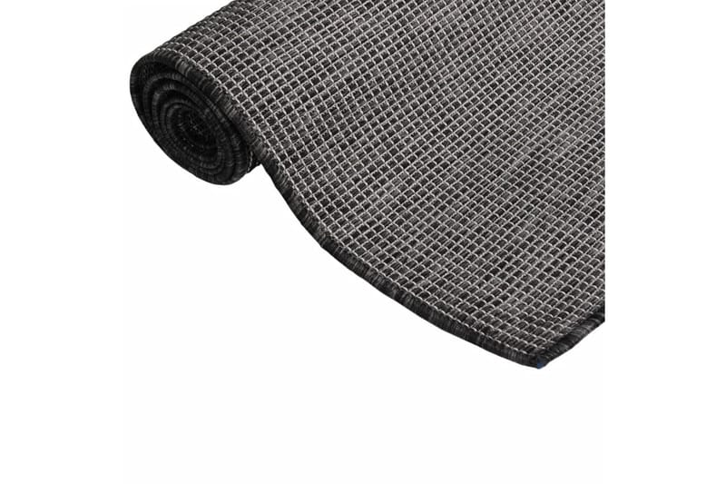 Utendørs flatvevd teppe 200x280 cm grå - Grå - Tekstiler - Tepper & Matter - Utendørstepper