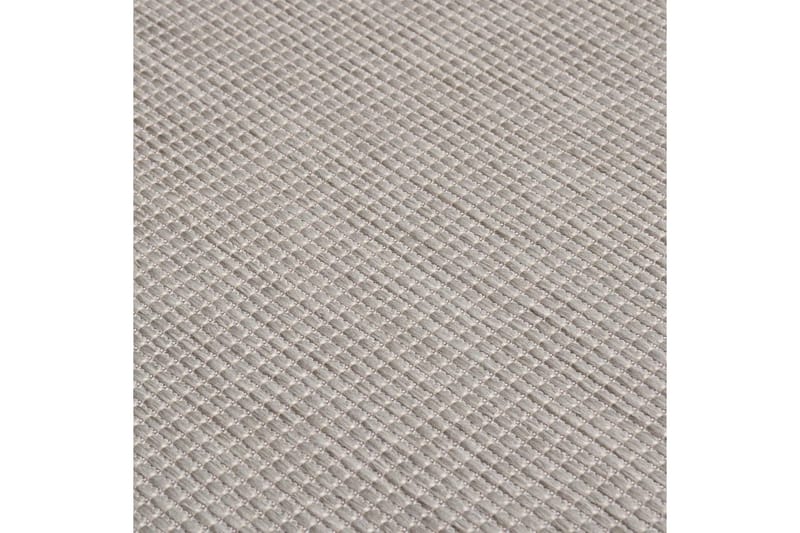 Utendørs flatvevd teppe 200x280 cm gråbrun - Taupe - Tekstiler - Tepper & Matter - Utendørstepper