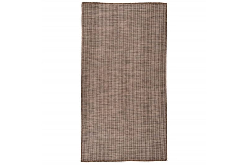 Utendørs flatvevd teppe 80x150 cm brun - Brun - Tekstiler - Tepper & Matter - Utendørstepper