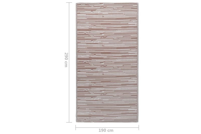 Uteteppe brun 190x290 cm PP - Tekstiler - Tepper & Matter - Utendørstepper