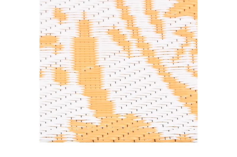 Uteteppe gul 140x200 cm PP - Gul - Tekstiler - Tepper & Matter - Utendørstepper