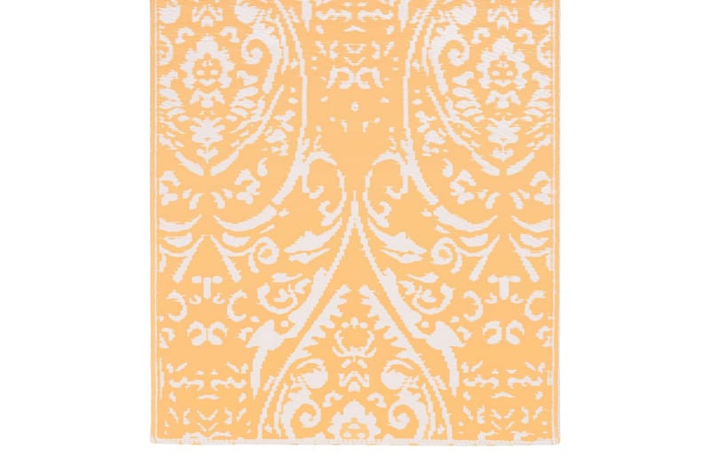 Uteteppe oransje og hvit 120x180 cm PP - Tekstiler - Tepper & Matter - Utendørstepper