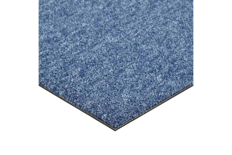 Teppefliser gulv 20 stk 5 m² 50x50 cm blå - Tekstiler - Tepper & Matter - Vegg til vegg tepper