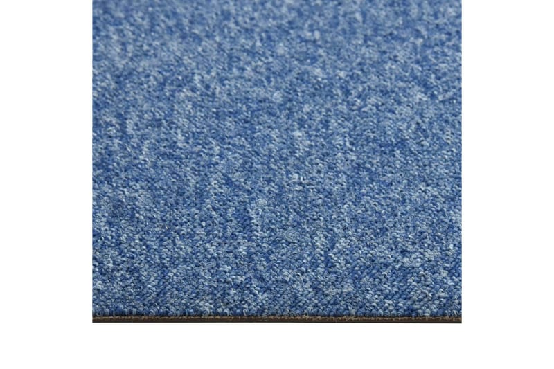 Teppefliser gulv 20 stk 5 m² 50x50 cm blå - Tekstiler - Tepper & Matter - Vegg til vegg tepper